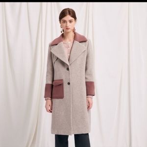 Petite Studio Nyc Trench Wool Coat